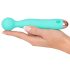 Cuties Mini Wand - bežični, vodootporni masažni vibrator (zeleni)