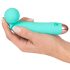 Cuties Mini Wand - bežični, vodootporni masažni vibrator (zeleni)