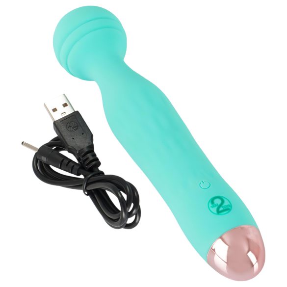 Cuties Mini Wand - bežični, vodootporni masažni vibrator (zeleni)