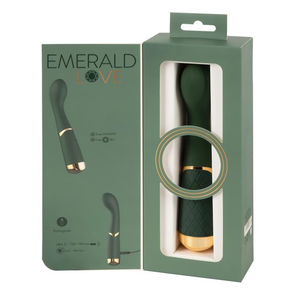 Emerald Love - vodootporni G-tačka vibrator (zeleni)