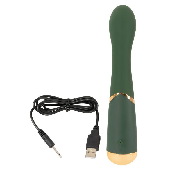 Emerald Love - vodootporni G-tačka vibrator (zeleni)