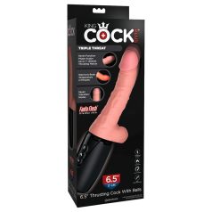 King Cock Plus 6,5 - prirodni vibrator sa testisima