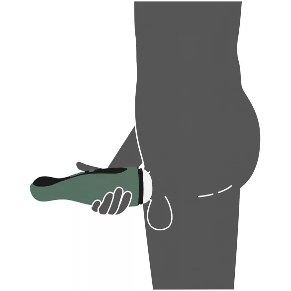 Rebel 2 u 1 - bežični, usisno-vibrirajući masturbator