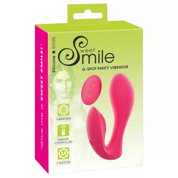 SMILE Gaćice - bežični 2u1 vibrator na punjenje (roze)