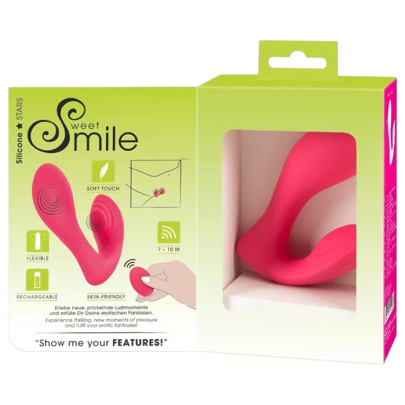 SMILE Gaćice - bežični 2u1 vibrator na punjenje (roze)