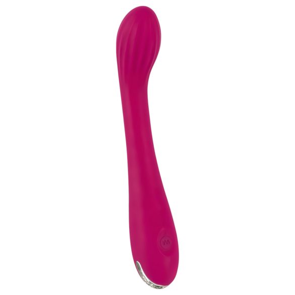 SMILE G-tačka - punjivi vibrator sa rebrastim dizajnom (ljubičasti)