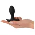 ANOS - punjivi, vodootporni crni vibrator za prostate