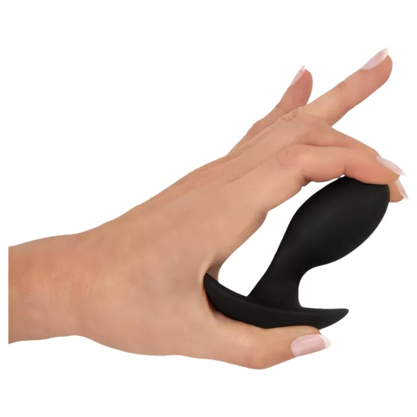 ANOS - punjivi, vodootporni crni vibrator za prostate
