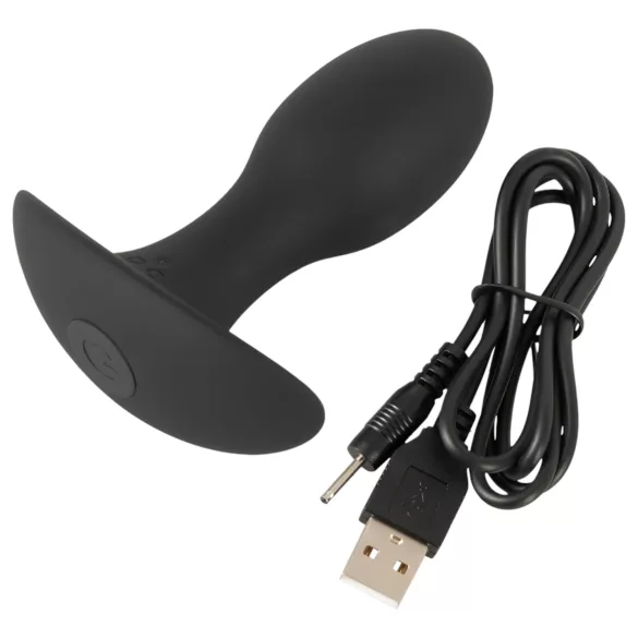 ANOS - punjivi, vodootporni crni vibrator za prostate