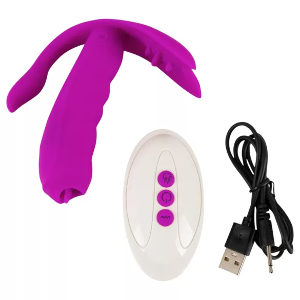 Javida - G-tačka i klitoralni stimulator vibrator (ljubičasti)