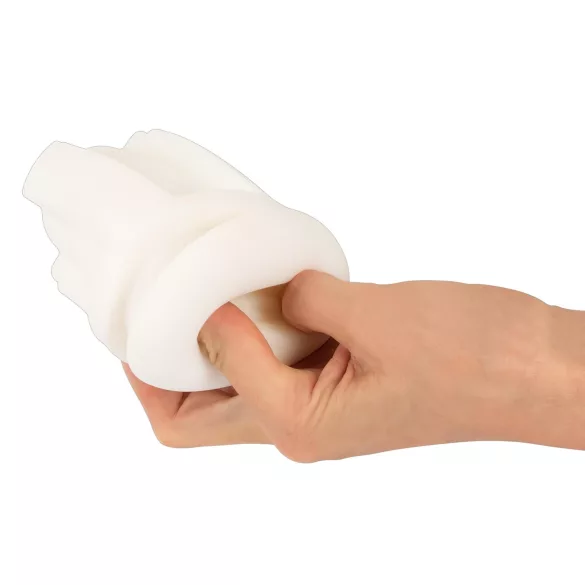 WYNE 02 - punjivi vibrator sa sisaljkom (crno-beli)