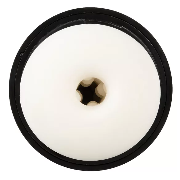 WYNE 02 - punjivi vibrator sa sisaljkom (crno-beli)