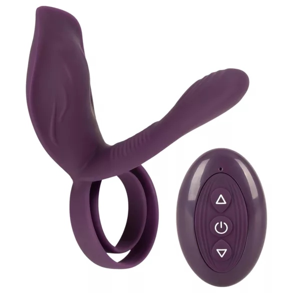 Couples Choice - punjiva, daljinska prsten za penis (ljubičasta)
