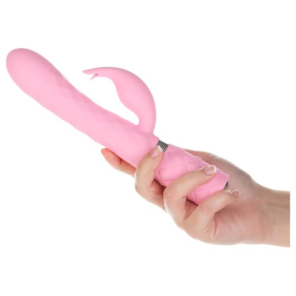 Pillow Talk Lively - bežični vibrator sa dodatkom za klitoris (roze)