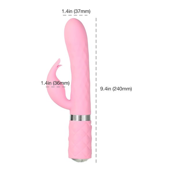 Pillow Talk Lively - bežični vibrator sa dodatkom za klitoris (roze)
