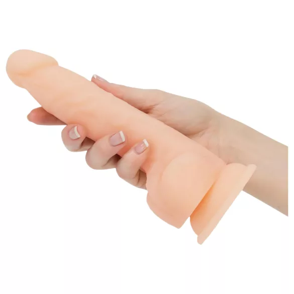 Naked Addiction Rotating 8 - rotirajući vibrator (20cm) - prirodna boja
