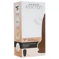   Naked Addiction Rotating 7 - rotirajući vibrator (18cm) - prirodan izgled