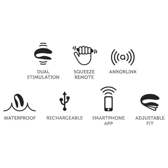 We-Vibe Chorus - pametni vibrator za parove na baterije (narandžasti)