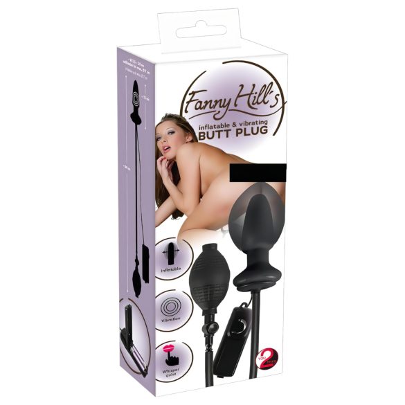 You2Toys - naduvavajući analni vibrator (crni)
