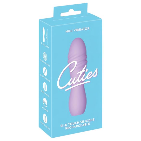 Cuties Mini 3 - vodootporni spiralni vibrator s baterijom (ljubičasti)