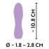 Cuties Mini 3 - vodootporni spiralni vibrator s baterijom (ljubičasti)