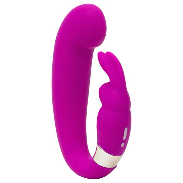 Happyrabbit Mini G - punjiva G-tačka vibrator sa stimulatorom klitorisa (ljubičasta)