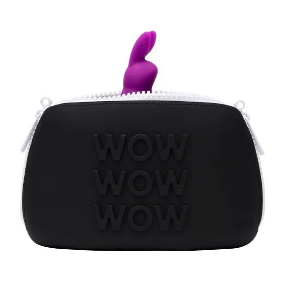 Happyrabbit Cock Kit - vibrirajući prsten za penis sa futrolom (ljubičasta)