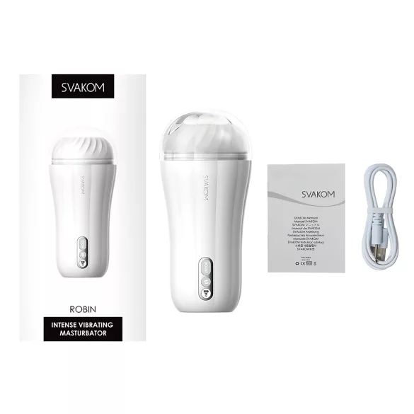 Svakom Robin - punjivi masturbator (beli)