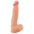 Nature Skin - dildo sa kožom - 25cm (natur)