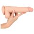 Nature Skin - dildo sa kožom - 25cm (natur)