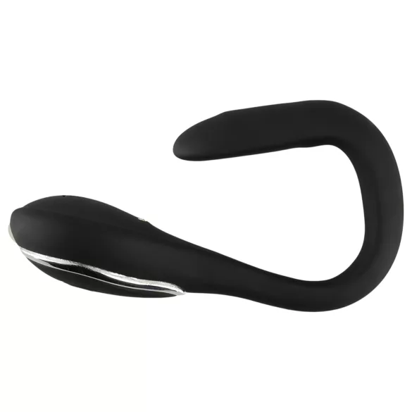 Penis plig dilator - akumulatorski, vibracioni dilator (1 cm, crni)