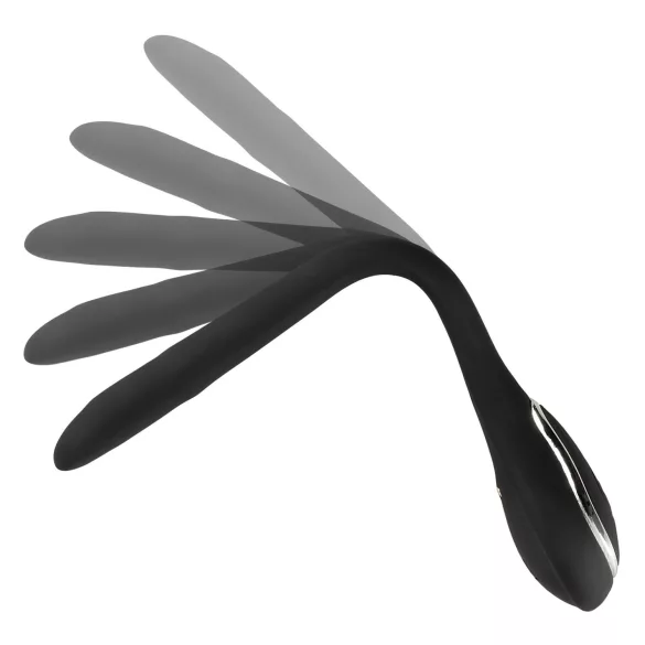 Penis plig dilator - akumulatorski, vibracioni dilator (1 cm, crni)