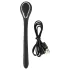 Penis plig dilator - akumulatorski, vibracioni dilator (1 cm, crni)