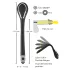 Penis plig dilator - akumulatorski, vibracioni dilator (1 cm, crni)