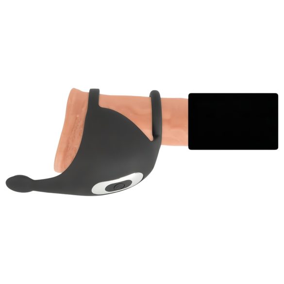 Rebel - bežični prsten za penis i masažer jaja (crni)