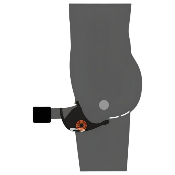 Rebel - bežični prsten za penis i masažer jaja (crni)