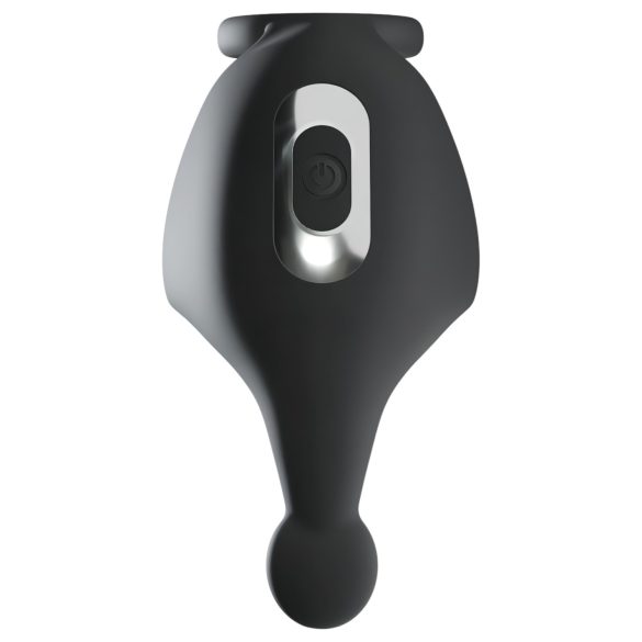 Rebel - bežični prsten za penis i masažer jaja (crni)