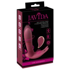   Javida RC - bežični vibrator sa 3 funkcije za klitoris (crveni)