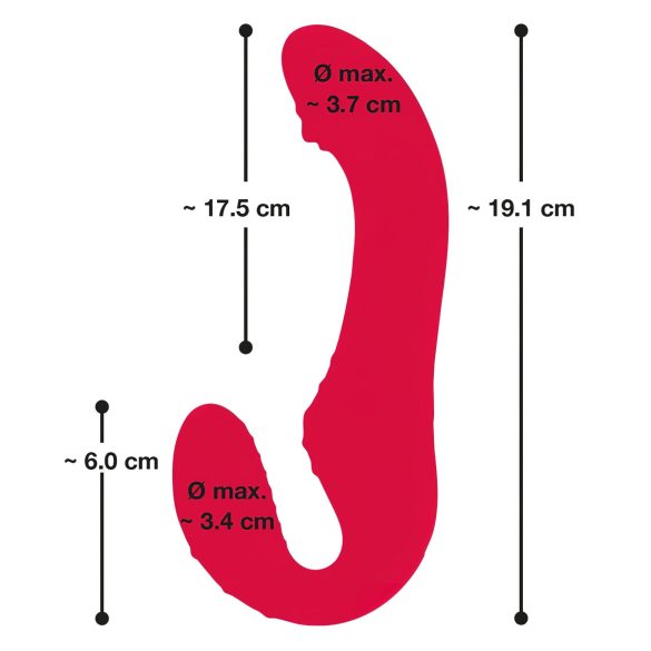 You2Toys Bežični Strapless Vibrator na Privezivanje (crveni)