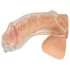 You2Toys Piss Play Sleeve - nastavak za penis sa izlaznom cevčicom (proziran)