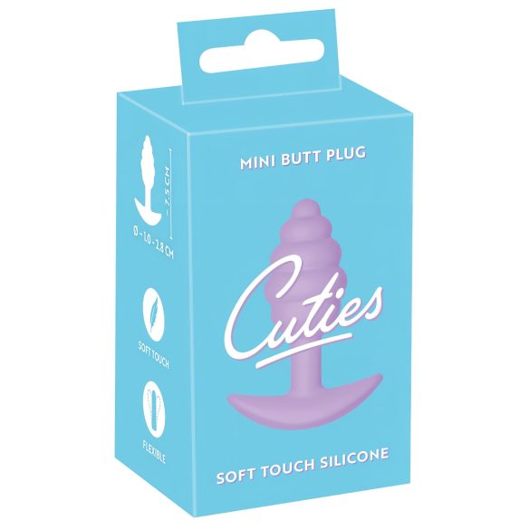 Cuties Mini analni čep - silikon - ljubičasti (2,8 cm)
