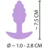 Cuties Mini Butt Plug - silikonski analni čep (ljubičasti, 2,8 cm)