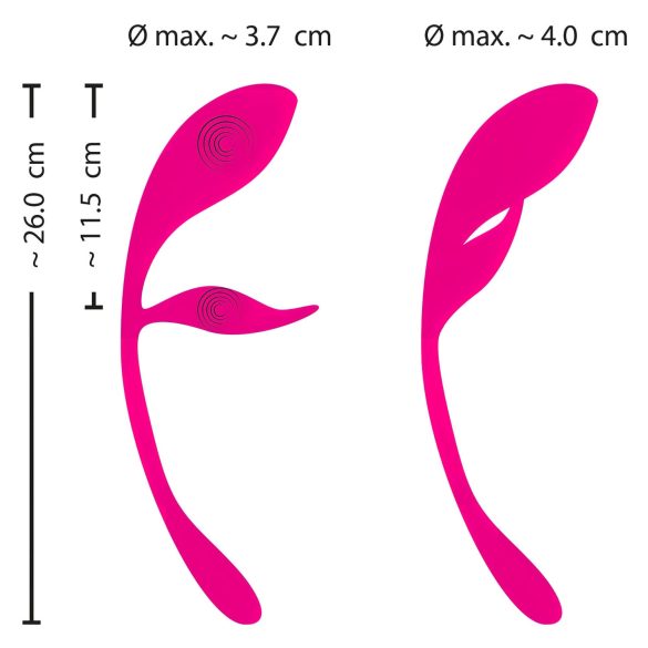 SMILE - bežični vibrirajuće jaje sa radiom (roze)