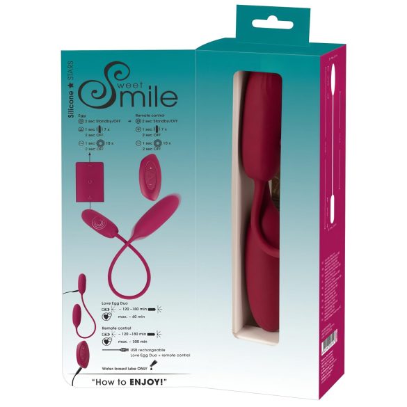 Smile Love Jaje Duo - vibraciona igračka (za zadnjicu i intimne delove)