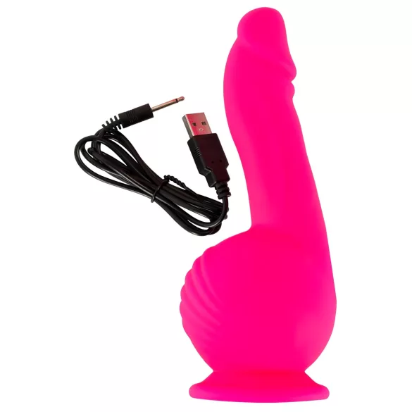 SMILE Powerful - bežični, dvomotorni vibrator sa vakuumom (roze)