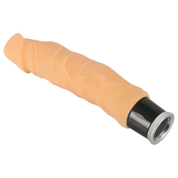 Prirodna Koža - realistični vibrator - prirodno (23cm)