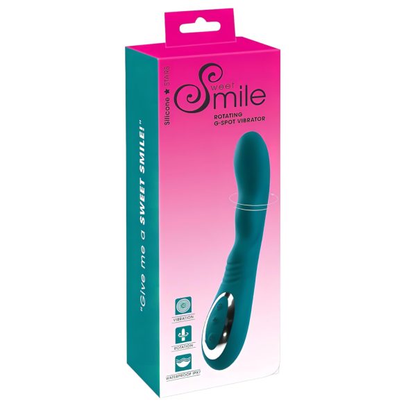 SMILE - Baterijski, vodootporni rotirajući G-tačka vibrator (zeleni)