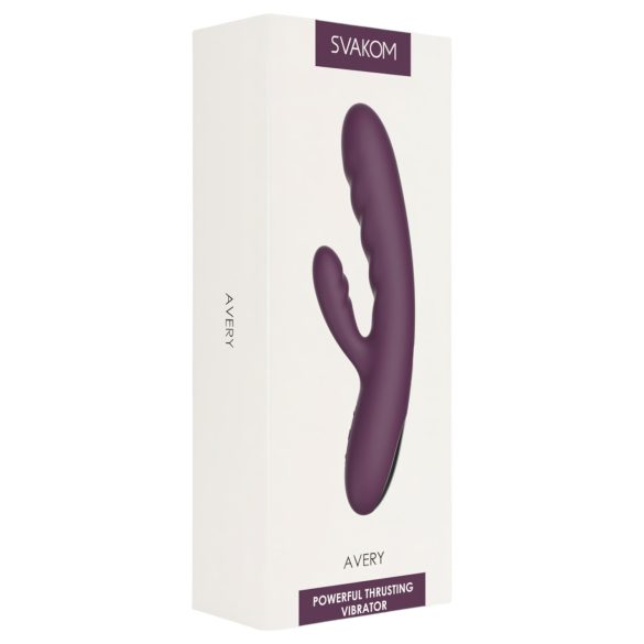 Svakom Avery - punjivi vibrator sa klitoralnom rukom (ljubičasti)