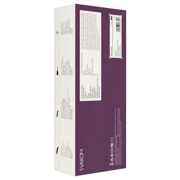 Svakom Avery - punjivi vibrator sa klitoralnom rukom (ljubičasti)