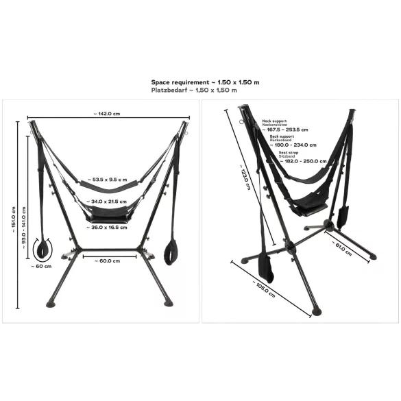 You2Toys - Ljuljaška za seks sa stalkom (crna)